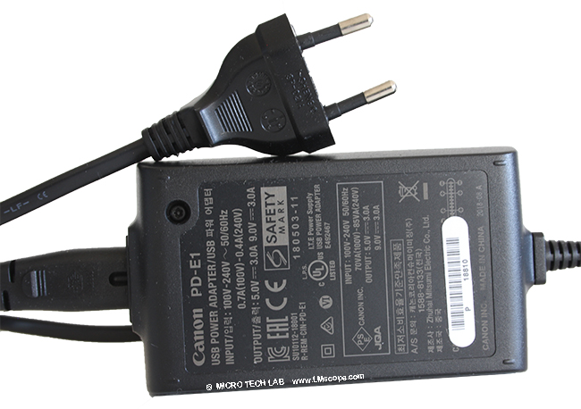 Canon EOS R5 USB C Laden �ber Netzteil